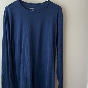 Apt. 9 Deep Blue Long Sleeve Top